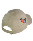 C.C Colorful Embroidered Butterfly Adjustable Precurved Baseball Cap Hat