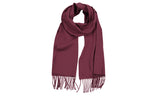 Unisex Classic Softer Than Cashmere Plain Fringe End Scarf