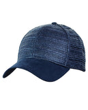 C.C Paper Straw Weaved Panel Precurved Suede Feel Brim Baseball Cap Hat