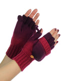 NYfashion101 Exclusive Unisex Two Tone Convertible Flip Glove Mittens