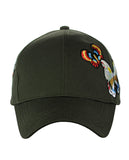 C.C Colorful Embroidered Butterfly Adjustable Precurved Baseball Cap Hat