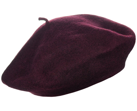 French Style Lightweight Casual Classic Solid Color Wool Beret