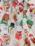 D&Y Christmas Theme Sheer Loop Infinity Scarf