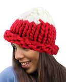 NYfashion101 Two Tone Handmade Big Chunky Loop Helsinski Hat Beanie