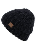 C.C Unisex Chenille Soft Warm Stretchy Thick Cuffed Knit Beanie Cap Hat