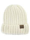 C.C Unisex Chenille Soft Warm Stretchy Thick Cuffed Knit Beanie Cap Hat