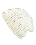 NYfashion101 Wood Button Accent Handmade Big Loop Winter Knit Beanie Hat