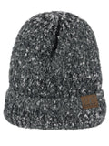C.C Unisex Thick Soft Stretchy Multicolor Knit Cuff Beanie Skull Cap Hat