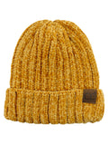 C.C Unisex Chenille Soft Warm Stretchy Thick Cuffed Knit Beanie Cap Hat