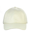NYFASHION101 Soft PU Leather Perforated Precurved Baseball Cap