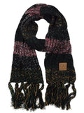 C.C Women's Long Multicolored Warm Cable Knit Shawl Wrap Tassel Scarf