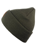 C.C Unisex Plain Cuff Skull Cap Winter Knit Beanie Hat