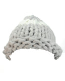 Two Tone Single Strip Handmade Big Loop Helsinski Hat Beanie