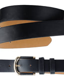 Eurosport Women's Slim Bonded Leather Casual Belt with 2 Tone Buckle