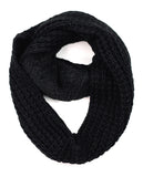 Exclusive Warm Chunky Knit Sherpa Lined Winter Infinity Scarf