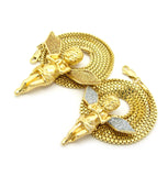 Gold-Tone Dusted Pray Angel Pendant Set w/ Box Chain Necklaces