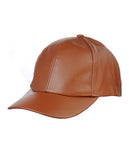 NYFASHION101 Unisex Soft PU Leather Precurved Baseball Cap