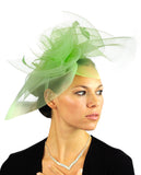 NYFASHION101 Elegant Formal Curlicue Center Sinamay Fascinator Headband