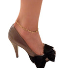 Women's Gold-Tone 10" Various Chain Ankle Bracelet Anklet