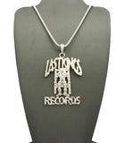 Smooth Polished Last Kings Records Label Pendant w/ 24" Chain Necklaces
