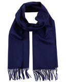 D&Y Unisex Classic Softer Than Cashmere Plain Fringe End Scarf