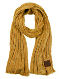 C.C Women's Ultra Soft Chenille Ribbed Thick Warm Knit Shawl Wrap Scarf