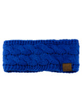 C.C Soft Stretch Winter Warm Cable Knit Fuzzy Lined Ear Warmer Headband