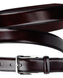 Eurosport Men's Polished Bonded Leather Cut-To-Fit Belt with Metal Square Buckle, GL087