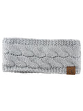 C.C Soft Stretch Winter Warm Cable Knit Fuzzy Lined Ear Warmer Headband