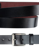 Eurosport Men's Bonded Leather Cut-To-Fit Classic Belt with Metal Square Buckle, FDL018
