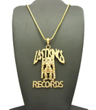 Smooth Polished Last Kings Records Label Pendant w/ 24" Chain Necklaces