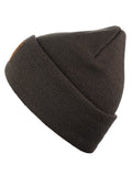 C.C Unisex Plain Cuff Skull Cap Winter Knit Beanie Hat