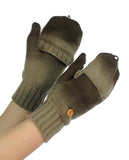 NYfashion101 Exclusive Unisex Two Tone Convertible Flip Glove Mittens