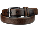 Eurosport Men's Design Faux Leather Classic Look Cut-To-Fit Belt with Dark Metal Square Buckle, TS009