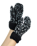 NYfashion101 Exclusive Women's Confetti Knit Winter Warm Cuff Mittens