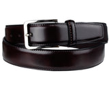 Eurosport Men's Polished Bonded Leather Cut-To-Fit Belt with Metal Square Buckle, GL087
