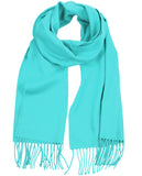 D&Y Unisex Classic Softer Than Cashmere Plain Fringe End Scarf