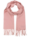 D&Y Unisex Classic Softer Than Cashmere Plain Fringe End Scarf
