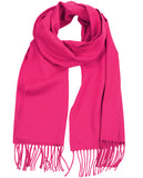 D&Y Unisex Classic Softer Than Cashmere Plain Fringe End Scarf