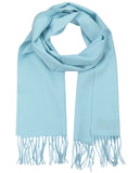 D&Y Unisex Classic Softer Than Cashmere Plain Fringe End Scarf