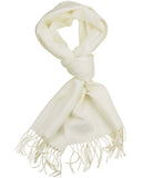 D&Y Unisex Classic Softer Than Cashmere Plain Fringe End Scarf