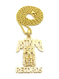 Smooth Polished Last Kings Records Label Pendant w/ 24" Chain Necklaces
