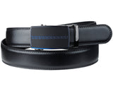 Eurosport Men's Leather Cut-To-Fit Ratchet Dress Belt with Automatic Buckle