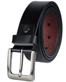 Eurosport Men's Bonded Leather Cut-To-Fit Classic Belt with Metal Square Buckle, FDL018