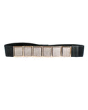 NYFASHION101 Women's 6 Stone Stud Square Dressy Stretch Waist Belt