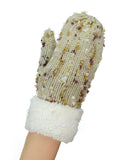 NYfashion101 Exclusive Women's Confetti Knit Winter Warm Cuff Mittens