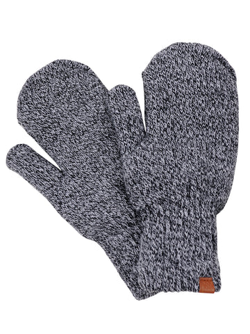 D&Y Women's Soft Cozy and Warm Fuzzy Lining Two Tone Mittens