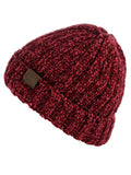 C.C Unisex Chenille Soft Warm Stretchy Thick Cuffed Knit Beanie Cap Hat