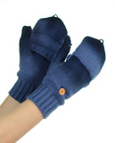 NYfashion101 Exclusive Unisex Two Tone Convertible Flip Glove Mittens