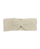 NYfashion101 Sparkly Crystal Accent Knitted Elastic Warm Headband Headwrap - Beige
